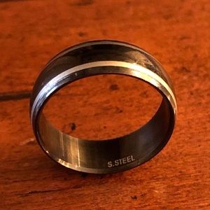 Striped Mens Ring